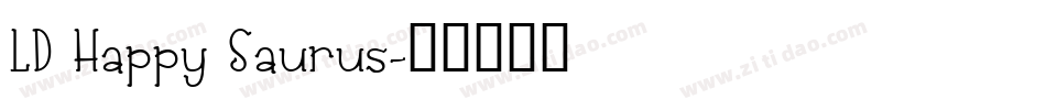 LD Happy Saurus字体转换